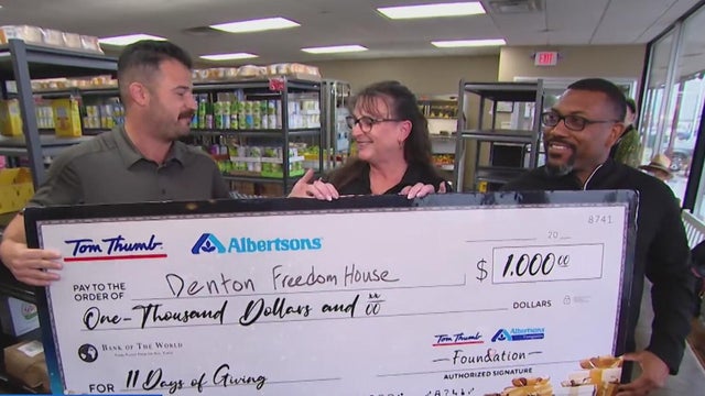 Denton Freedom House food pantry 11 Days of Giving 