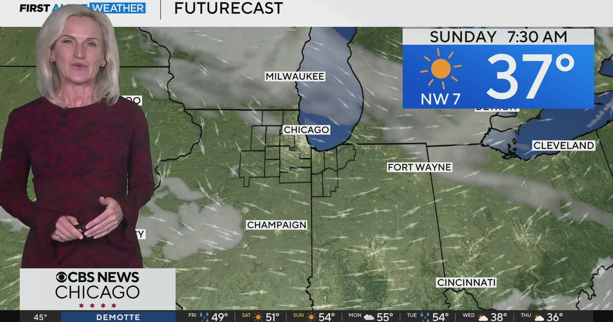 Rain showers possible Friday evening in Chicago area - CBS Chicago