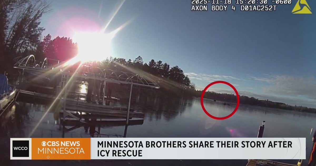 Minnesota brothers share their story after icy rescue