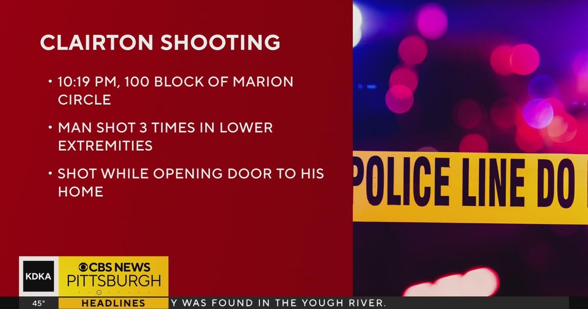 County police investigating late-night shooting in Clairton - CBS ...