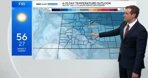 Colorado thanksgiving forecast, tracking our first flakes in Denver