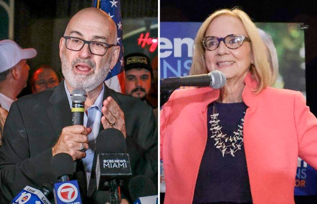 Miami mayoral candidates Emilio Gonzalez and Eileen Higgins 