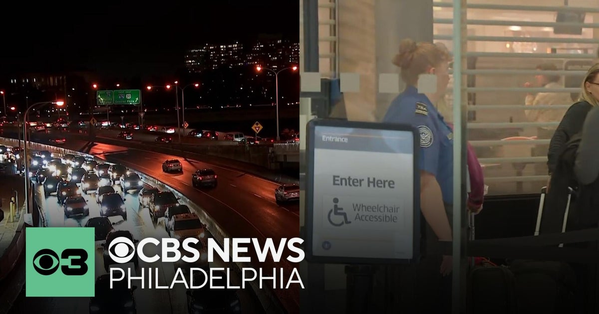 Holiday travel rush is on at Philadelphia International Airport — and on the roads