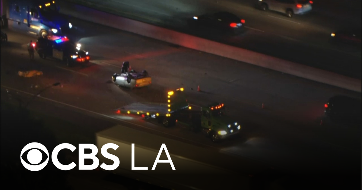 Deadly crash forces CHP to partially close 60 Freeway - CBS Los Angeles