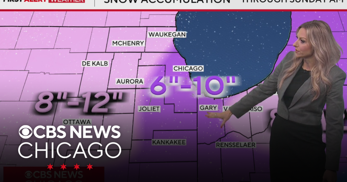 Winter storm warning in effect on Saturday - CBS Chicago