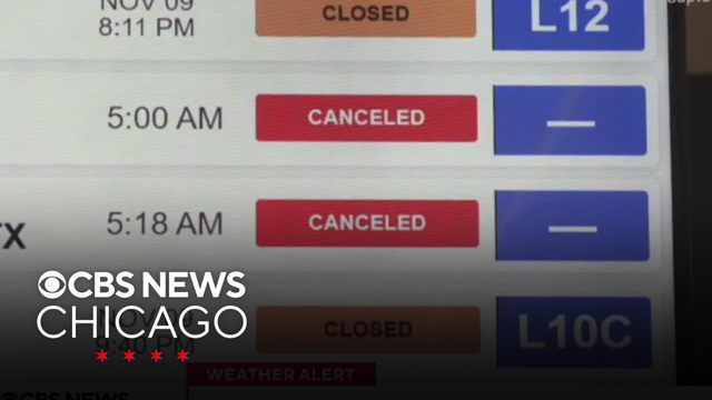 Snow storm impacting holiday travelers in Chicago