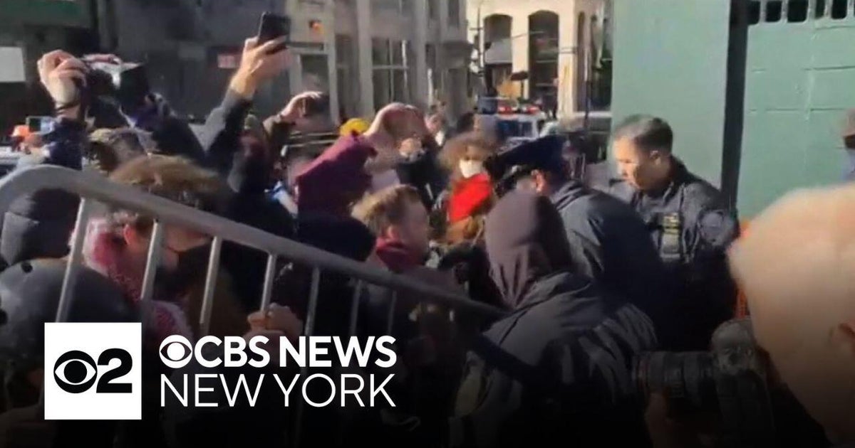 Anti-ICE demonstrators clash with NYPD in Lower Manhattan