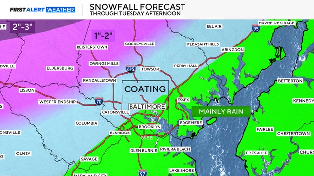 Winter Storm impacts Maryland on Tuesday 
