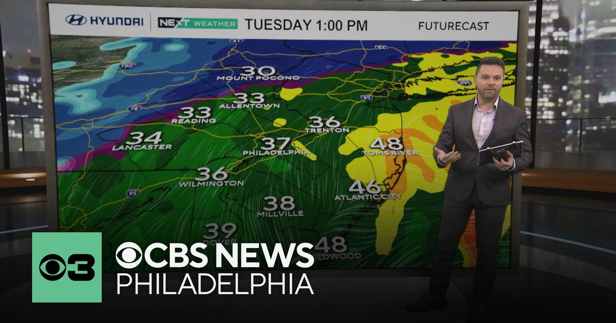 Sunny and cool Monday in Philadelphia area, timing out the snow and ...