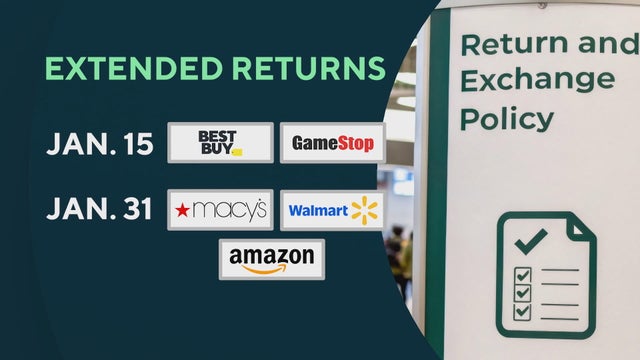Retailers offering extended returns 