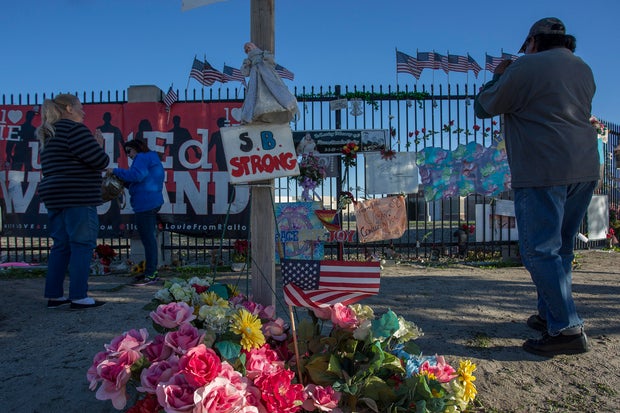 San Bernardino Community Marks One Year Anniversary Of Terrorist Shooting Attack On Workplace Christmas Party 