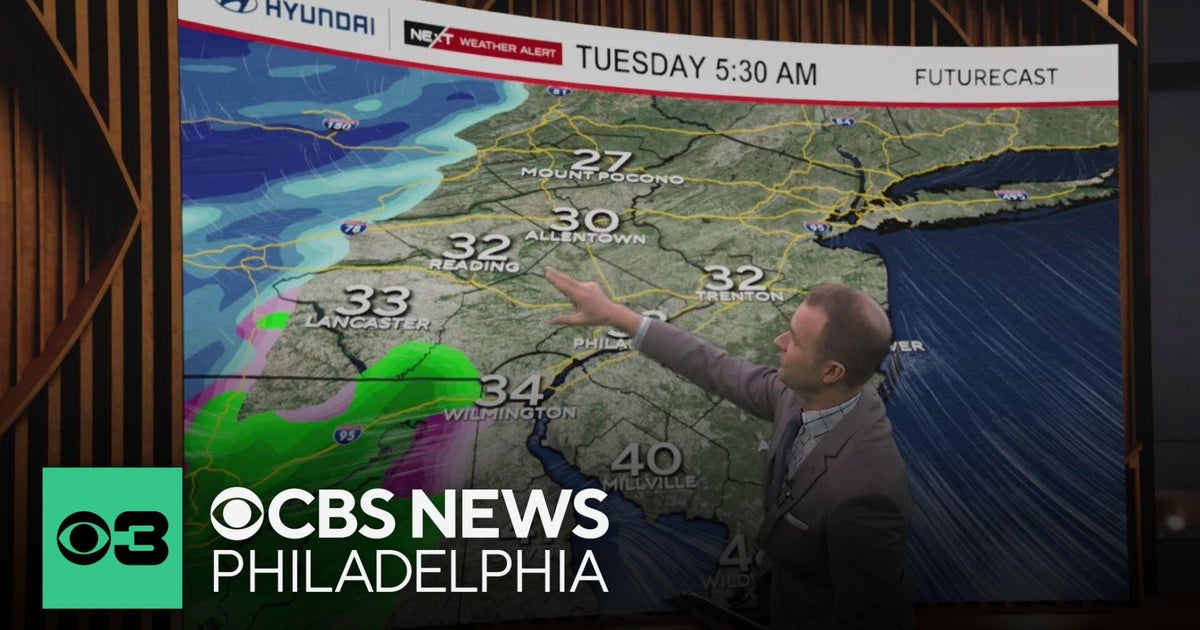Cloudy Monday night, tracking snow and rain in Philadelphia region ...