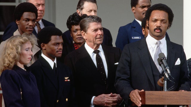 Jesse Jackson Speaking at Goodman Ceremony 