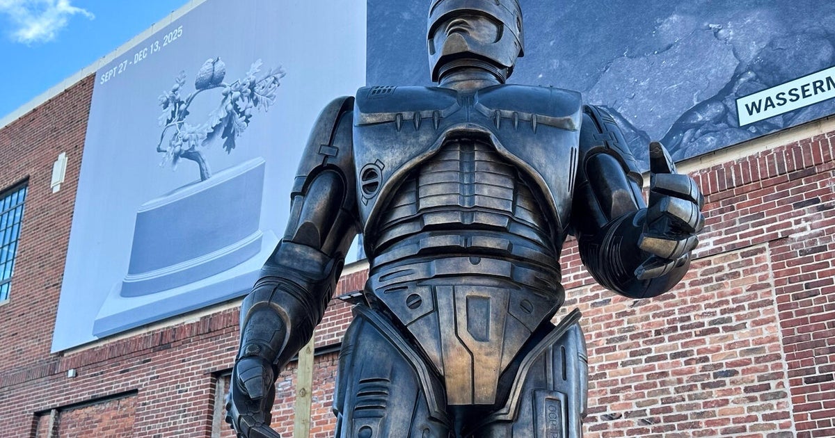 Detroit's own crime-fighter RoboCop finally stands guard in the Motor City