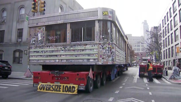 A diner on a flatbed truck