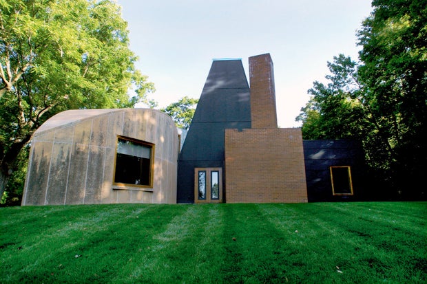 GENERAL INFORMATION: Kirt Woodhouse recently purchased the Winton property in Orono. It has a Philip Johnson house and Frank Gehry guest house.  IN THIS PHOTO: The Frank Gehry guest house on the old Winton property which was purchased recently by Kirt Woo 