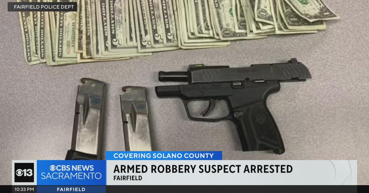 Suspect in Fairfield armed robbery arrested after pursuit - CBS Sacramento