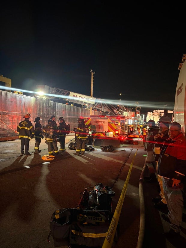 Barge Fire Baltimore