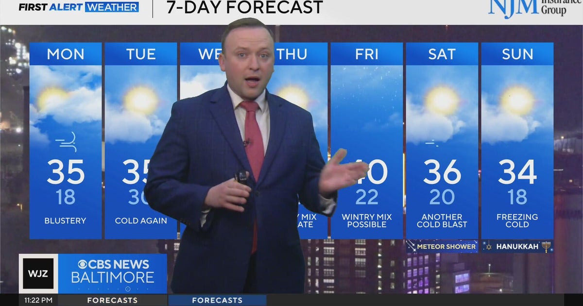 Frigid temperatures this week in Maryland - CBS Baltimore