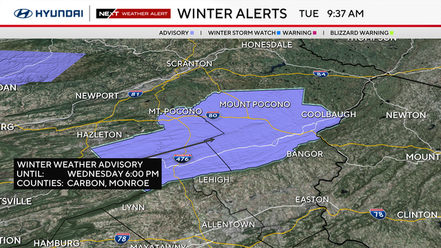 NEXT Weather Alert for Tuesday 