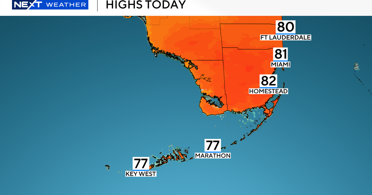 Cooler air pushing into South Florida ahead of more chances of rain later this weekend