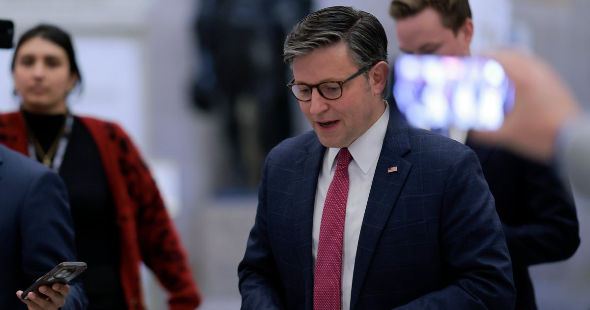 Говорителят на Камарата на представителите Майк Джонсън след като изгледа