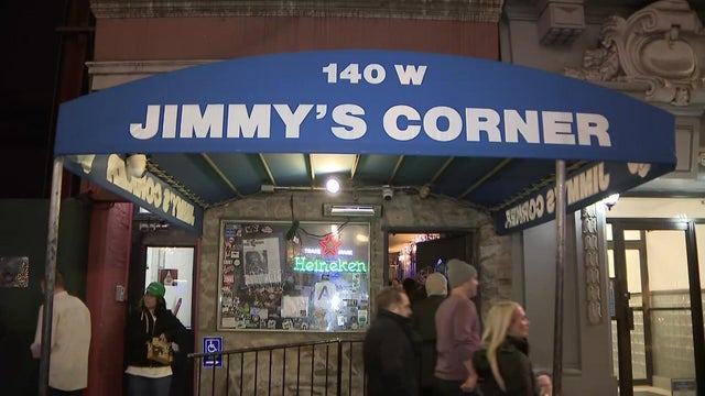 Exterior of Jimmy's Corner in Times Square 