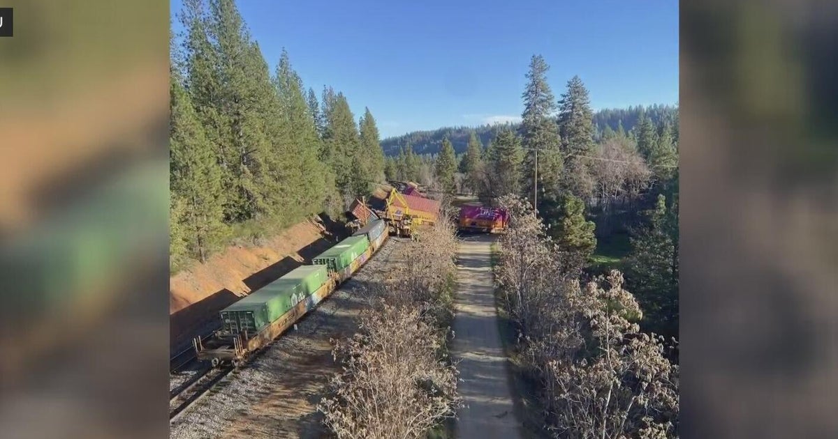 13 Union Pacific rail cars derail in Colfax