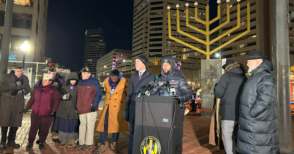 Baltimore City lights menorah in wake of deadly Hanukkah attack in Australia