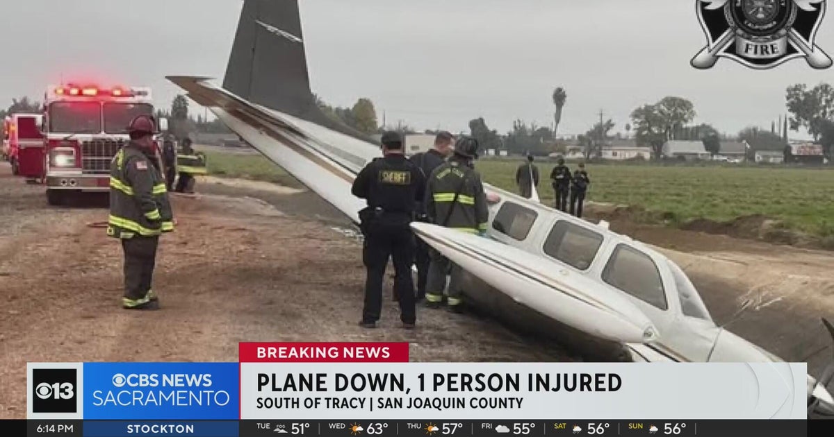 Downed aircraft near Tracy injures 1; multiple gallons of fuel leak