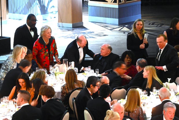 People pose for photos at the 2025 Pennsylvania Society Dinner