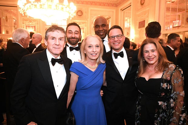 People pose for photos at the 2025 Pennsylvania Society Dinner