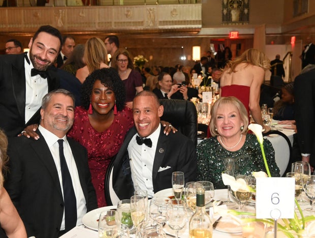 People pose for photos at the 2025 Pennsylvania Society Dinner