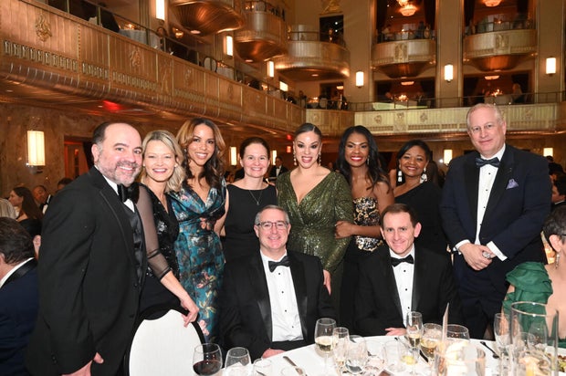 People pose for photos at the 2025 Pennsylvania Society Dinner