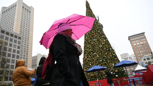 Rainy weather in San Francisco 