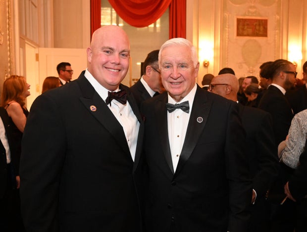 People pose for photos at the 2025 Pennsylvania Society Dinner