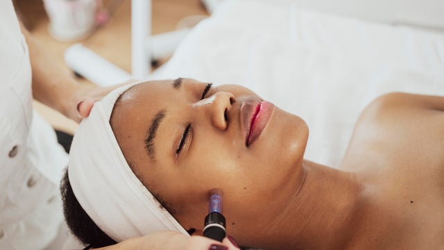 Aesthetic procedure at beauty salon 