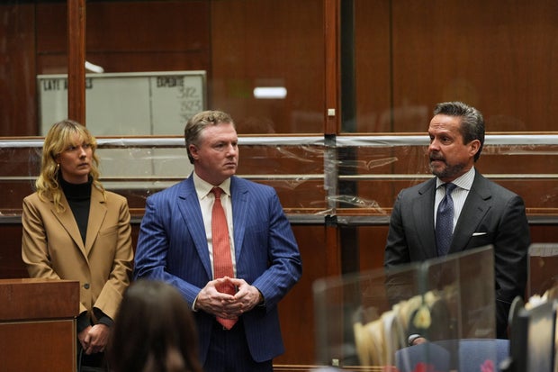 Alan Jackson, attorney of Nick Reiner, speaks in court to defend Reiner on murder charges for the killing of his parents Rob and Michele Weiner