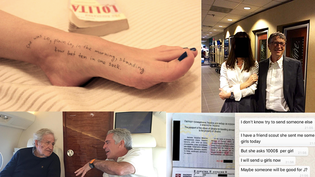 A collage of photos provided by the Epstein estate to Congress, released by Democrats on the House Oversight Committee on Thursday, Dec. 18, 2025. 