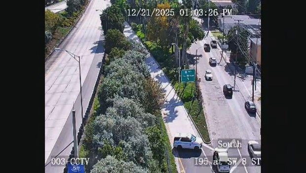 Downed power lines close off portion of I-95 near Downtown Miami, Florida Highway Patrol says