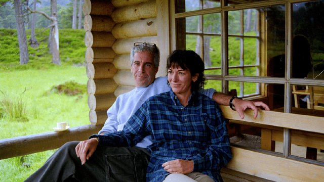 Jeffrey Epstein and Ghislaine Maxwell in an undated photo from the Epstein files released by the Justice Department. 