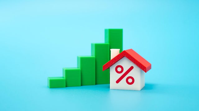 Home and the growing trend of rising real estate values. 