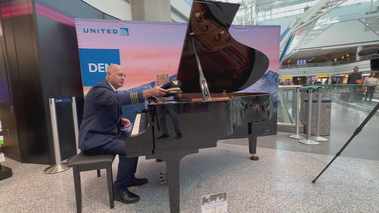 United Airlines pilot spends layover time playing piano for Denver ...