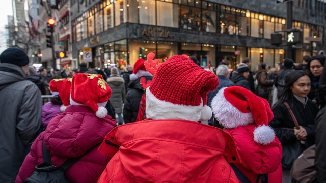 Shoppers In New York Ahead Of Holidays 