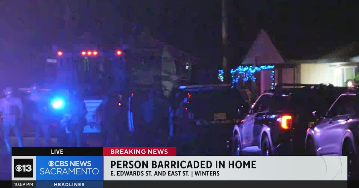 Person barricaded in home in Winters, police say
