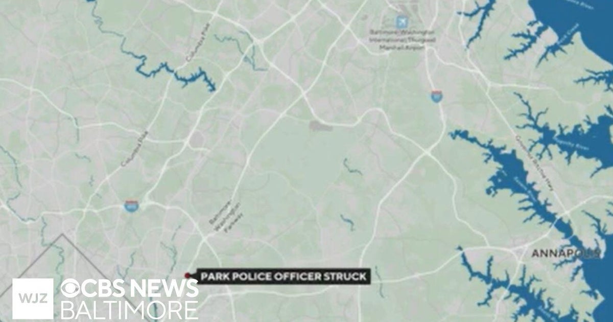 U.S. Park Police officer struck by car in Maryland