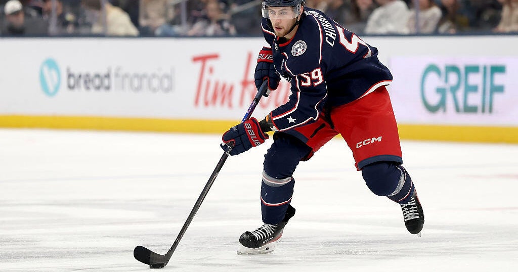 Penguins acquire winger Yegor Chinakhov from Columbus Blue Jackets, reports say