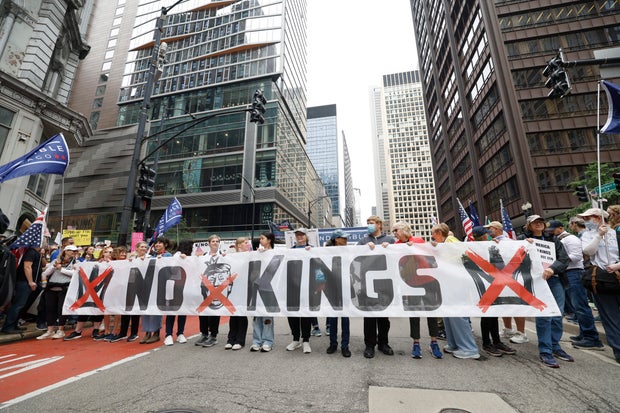 People Protest In Chicago As Part Of The No Kings Rallies 