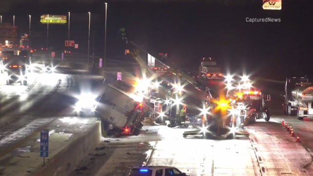 Generic police lights and crime scene tape 