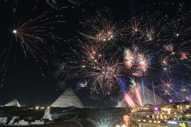 APTOPIX New Year Egypt 